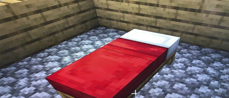 Кровать майнкрафт (minecraft)